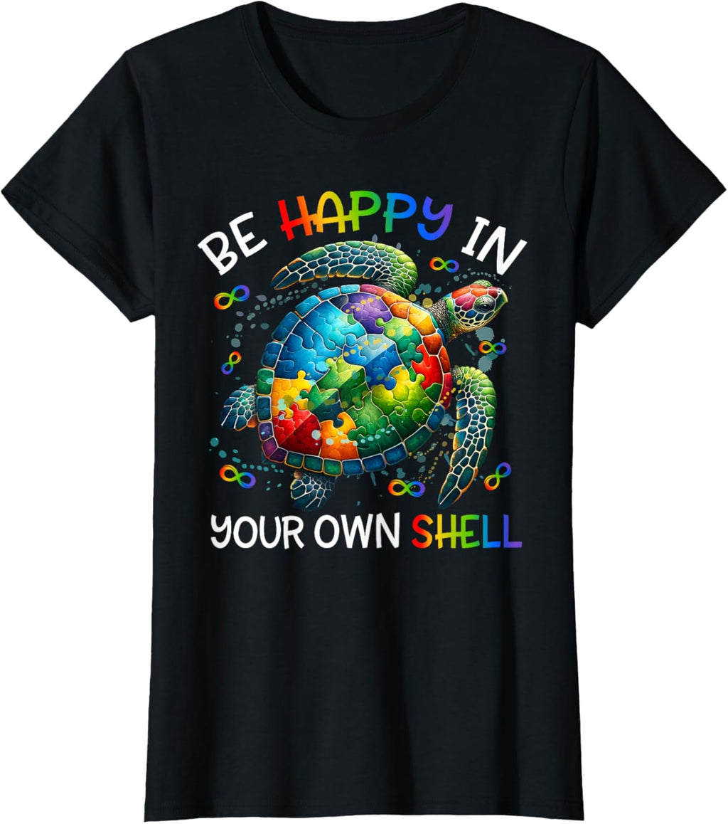 Puzzle Turtle Be Happy In Your Own Shell Autism Awareness