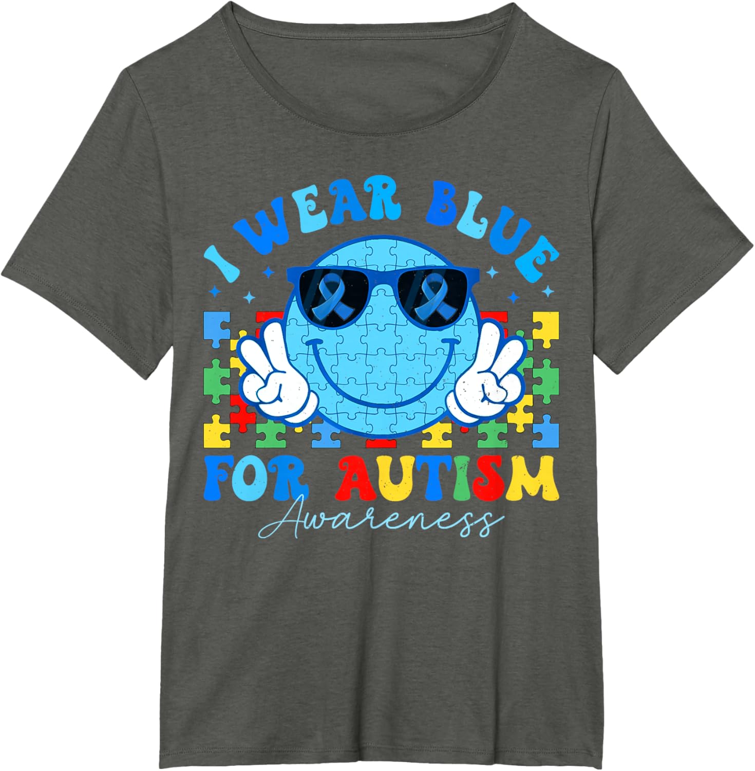 I Wear Blue For Autism Awareness Month Teacher Kids Boys