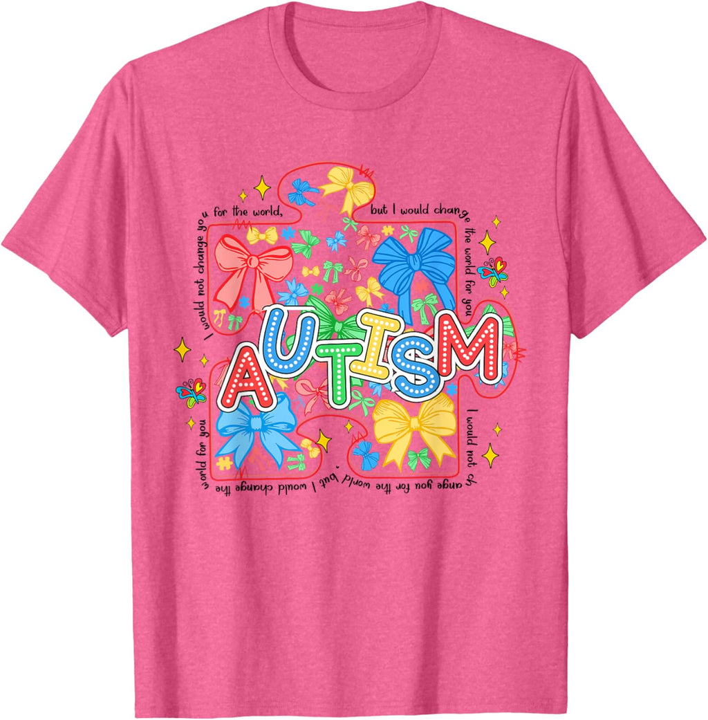 Autism Awareness Coquette Bow Autism Awareness Puzzle Piece