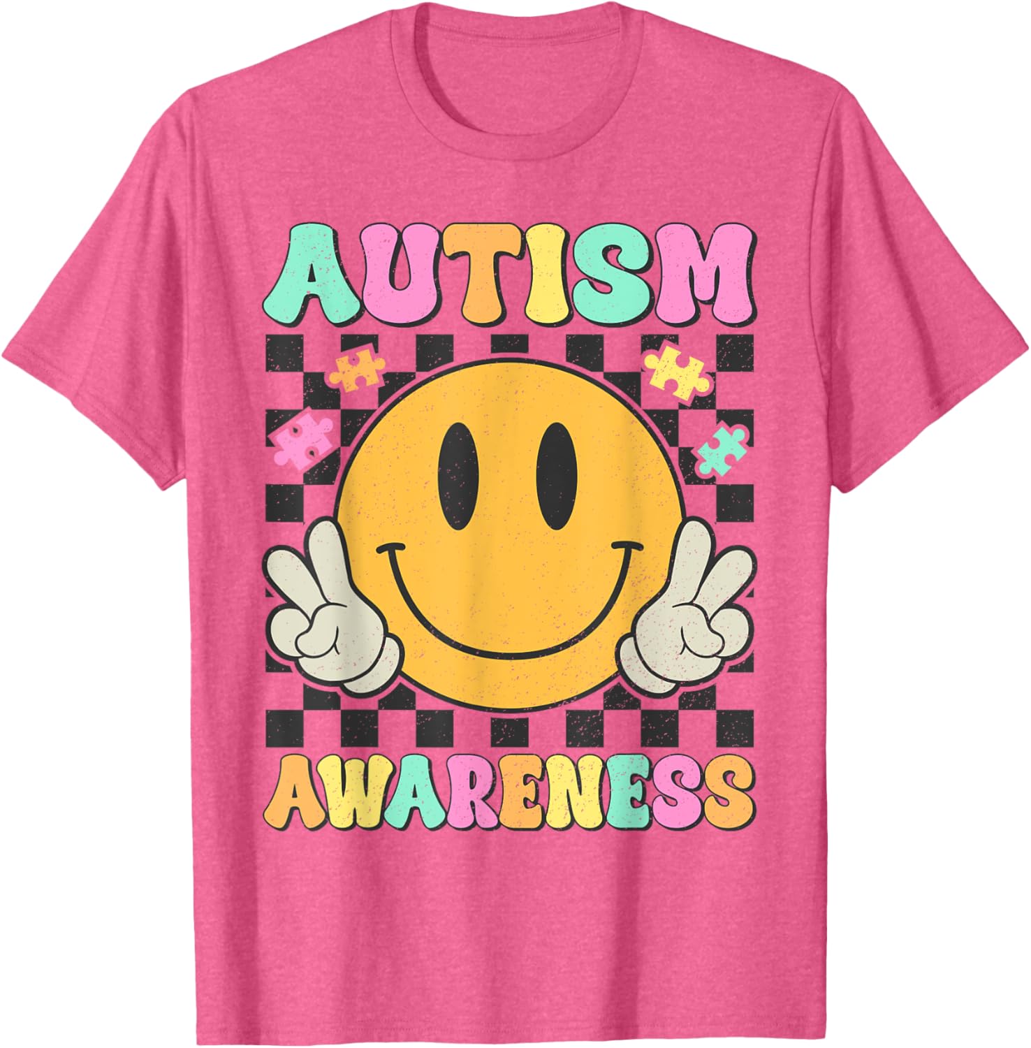 Autism Awareness Kids Men Women Smile Face Autistic Autism