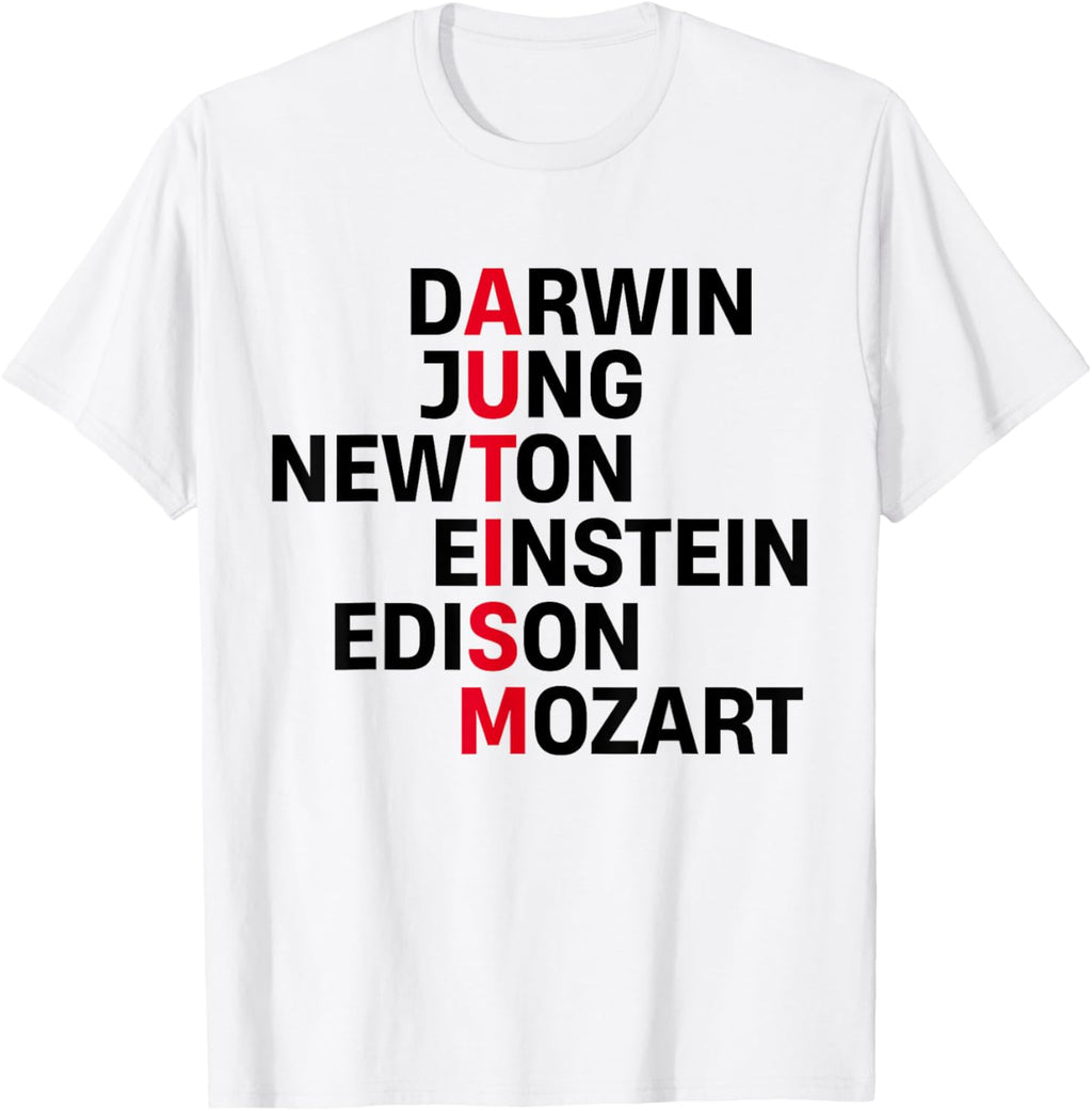 Darwin Jung Newton Einstein Edison Mozart Autism Awareness