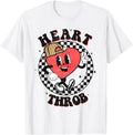 Retro Heart Throb Checkered Kid Preschool Boy Valentines Day
