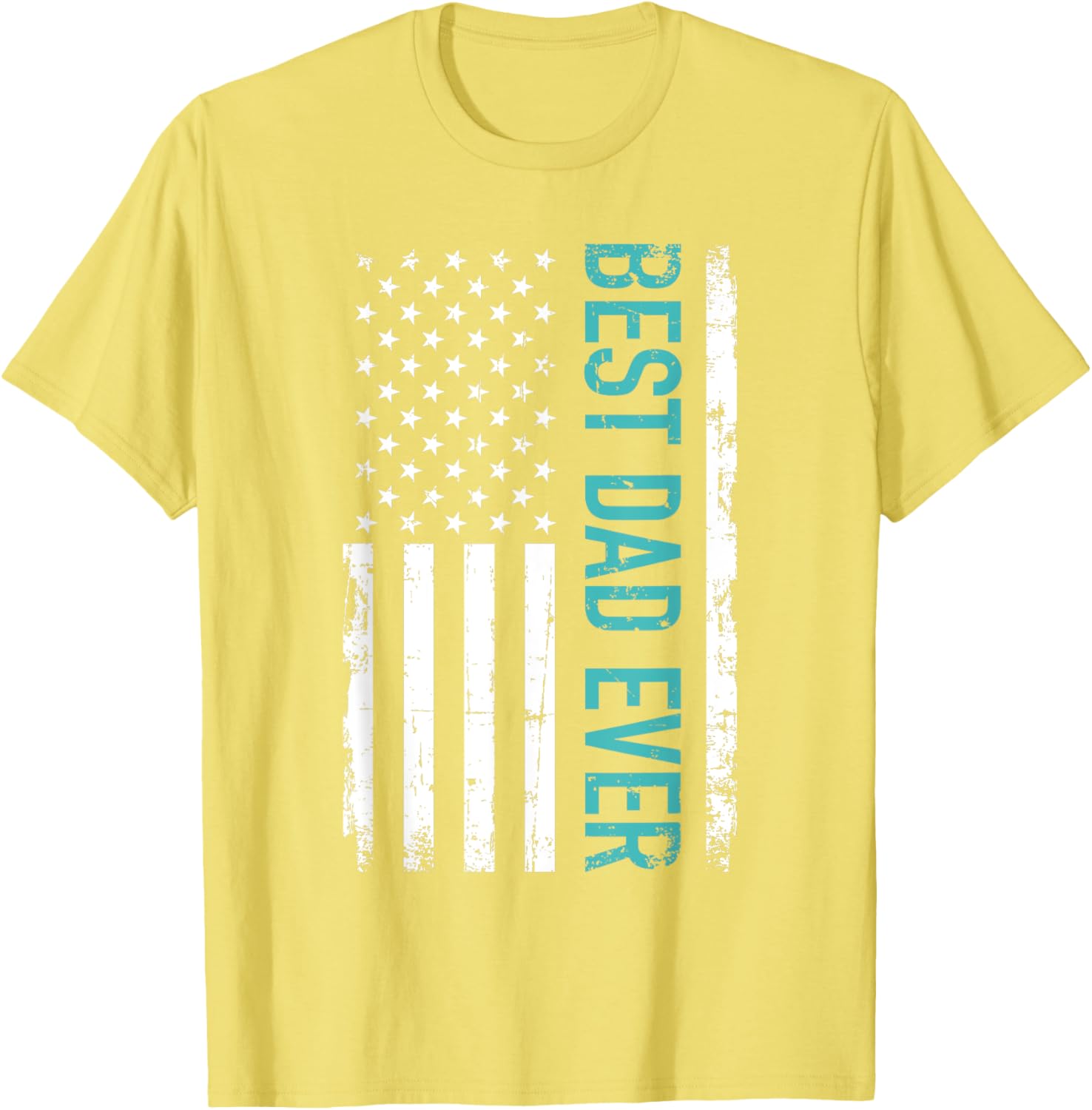 Father's day Best dad ever with US american flag Short Sleeve