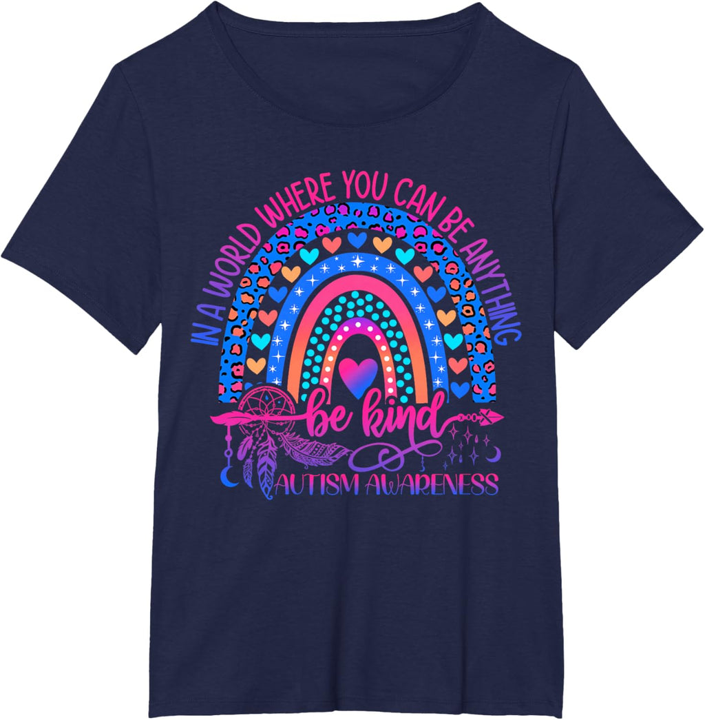 Autism Awareness Be Kind Leopard Rainbow Choose Kindness