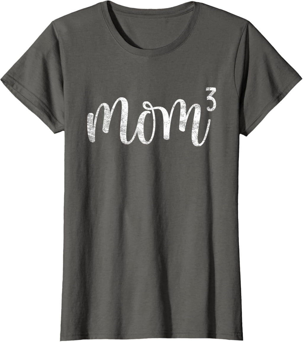 Mom3 Mom Cubed Mother of Three Mama of 3 Gifts Mothers Day