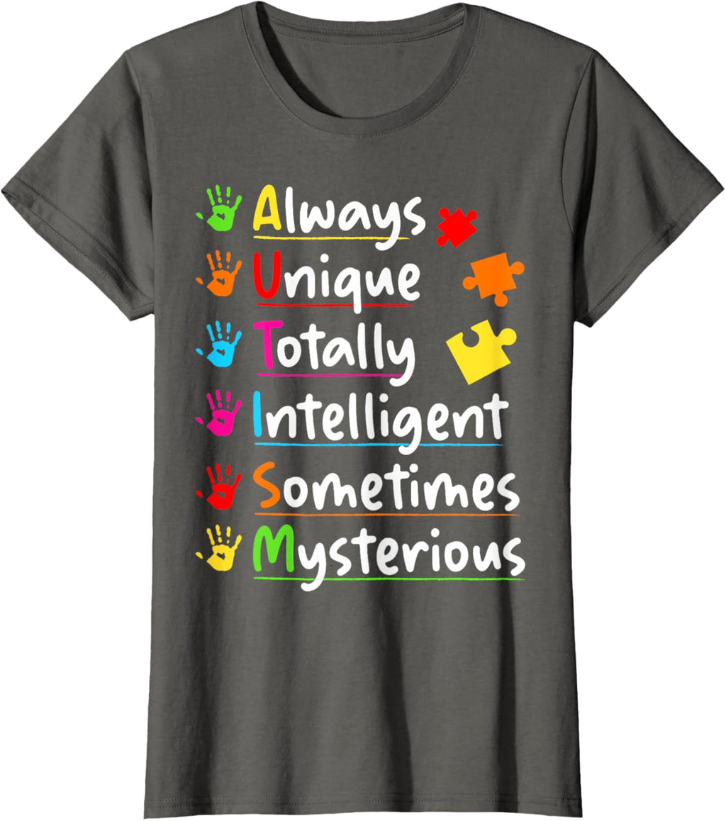 Always Unique Autism Awareness Totally Intelligent Kids