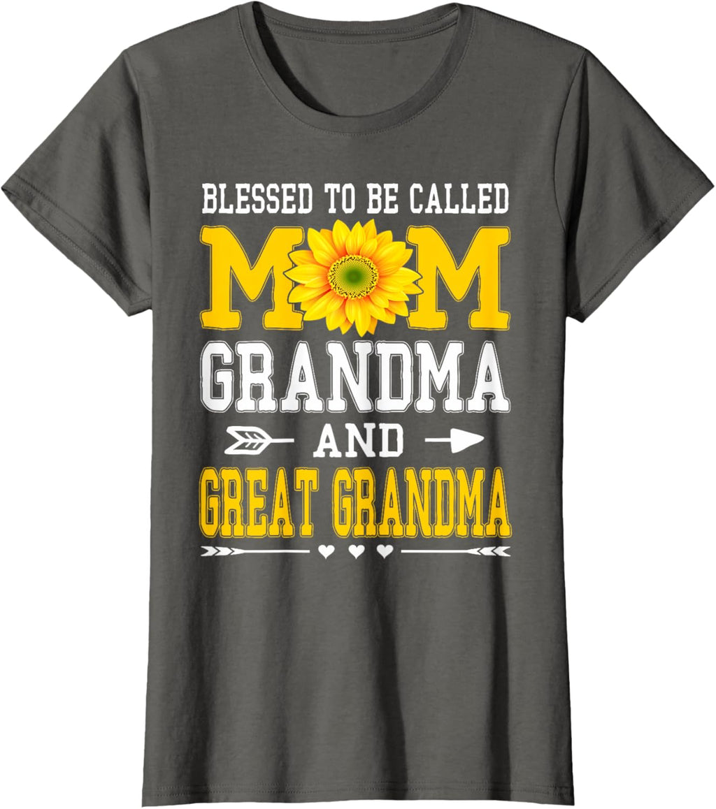 Blessed To Be Called Mom Grandma Great Grandma Mother's Day Mother Shirt