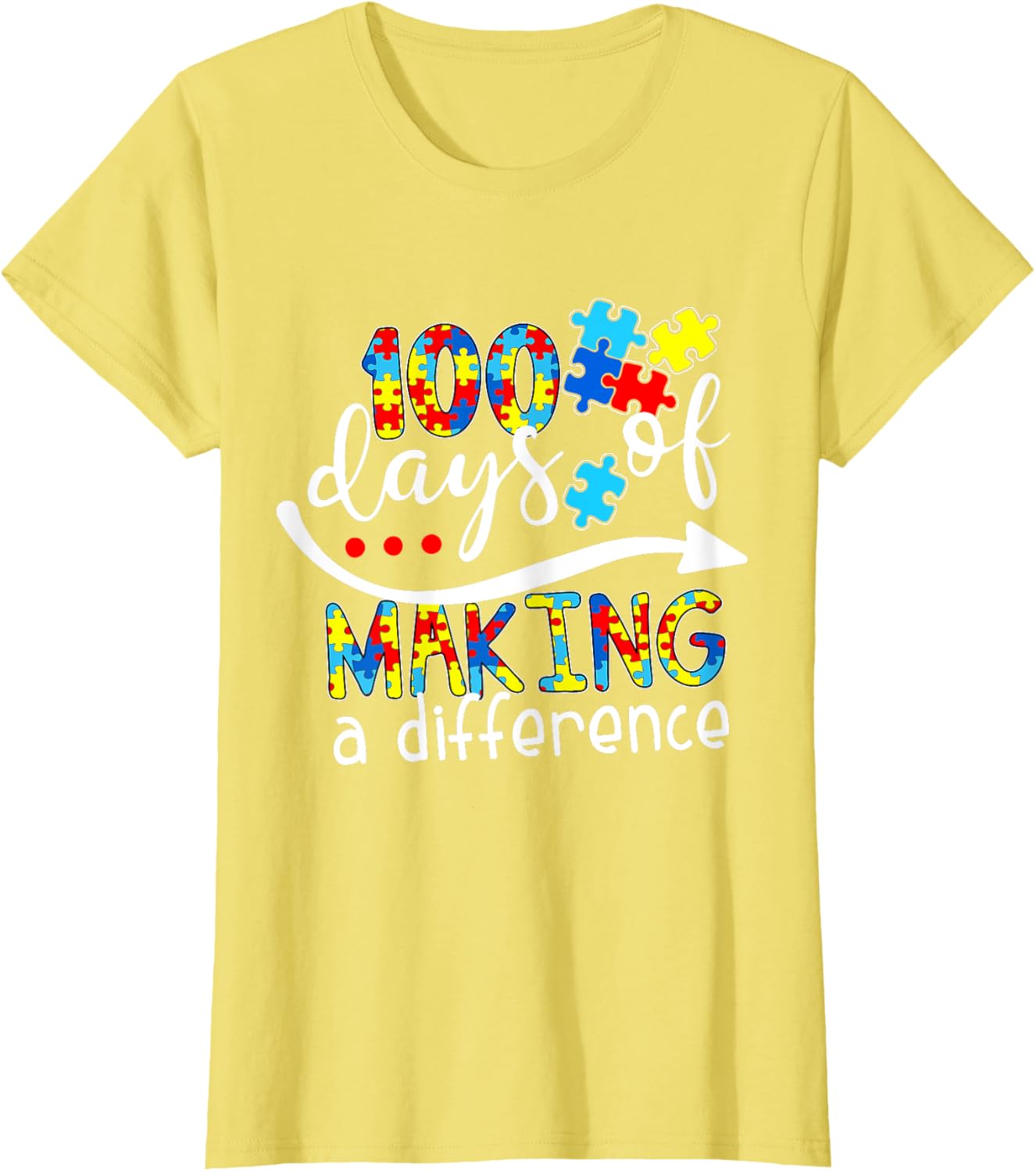 Autism 100 Days 100th day of school teacher autism awareness