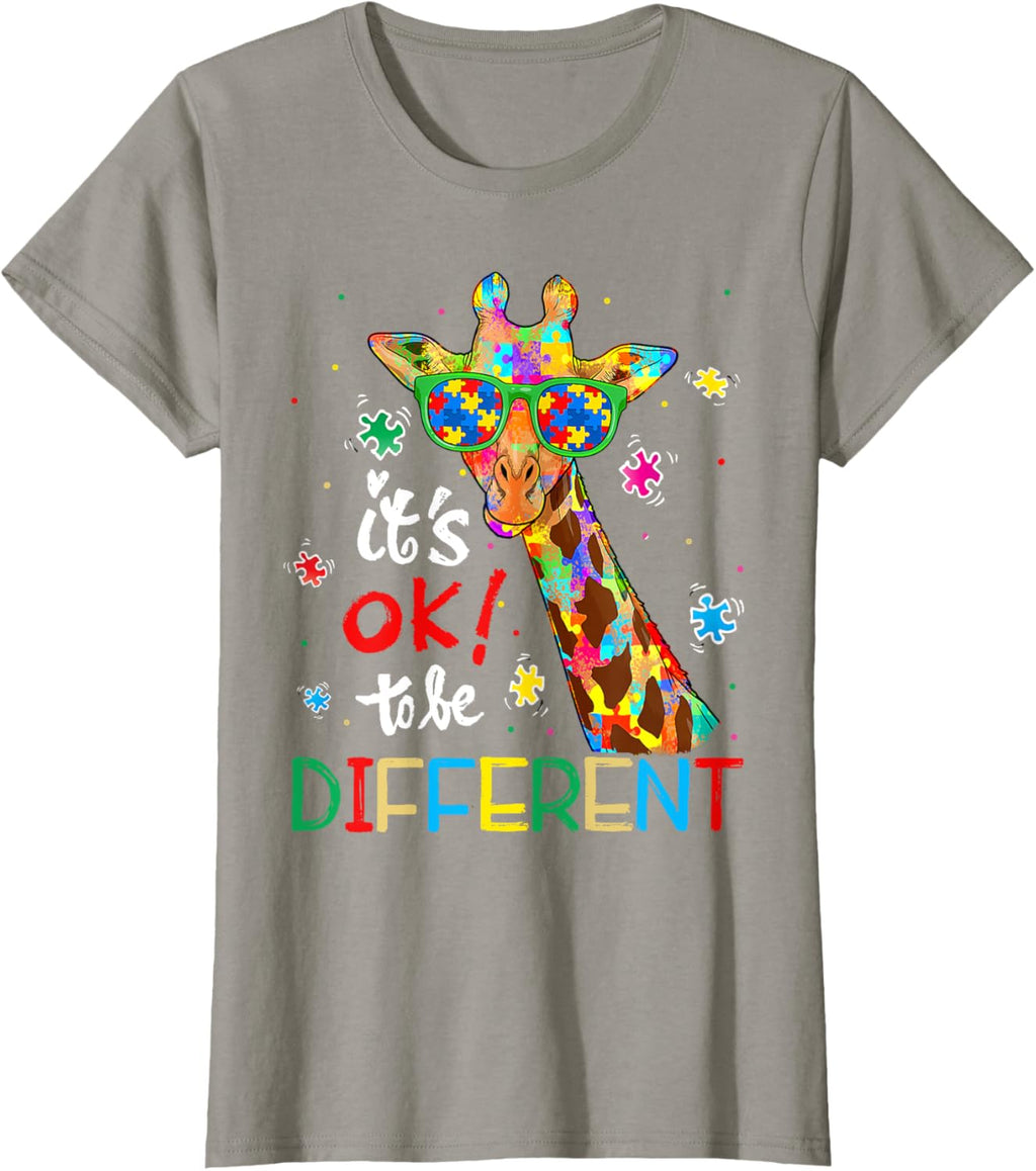 Autism Awareness Acceptance Women Kid Its Ok To Be Different