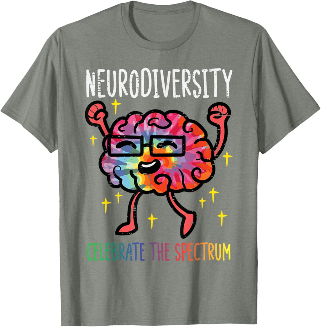 Neurodiversity Brain Autism Awareness ASD ADHD Men Women Kid