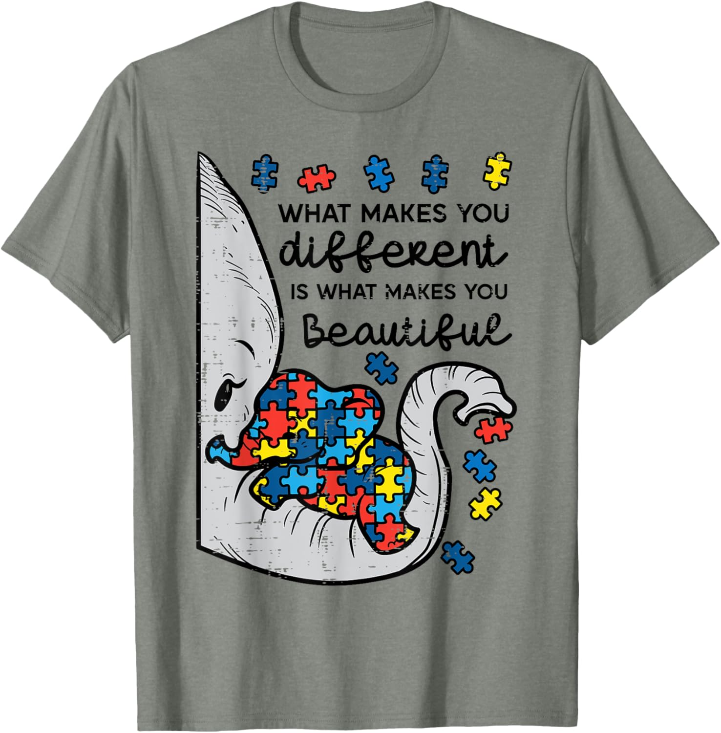 What Makes You Different Beautiful Elephant Autism Awareness