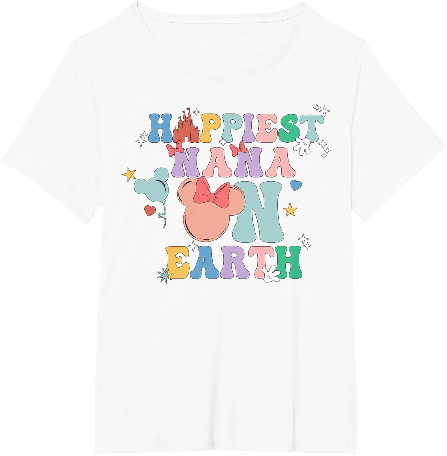 Happiest Nana On Earth Groovy Mom Mother's Day Mother Shirt