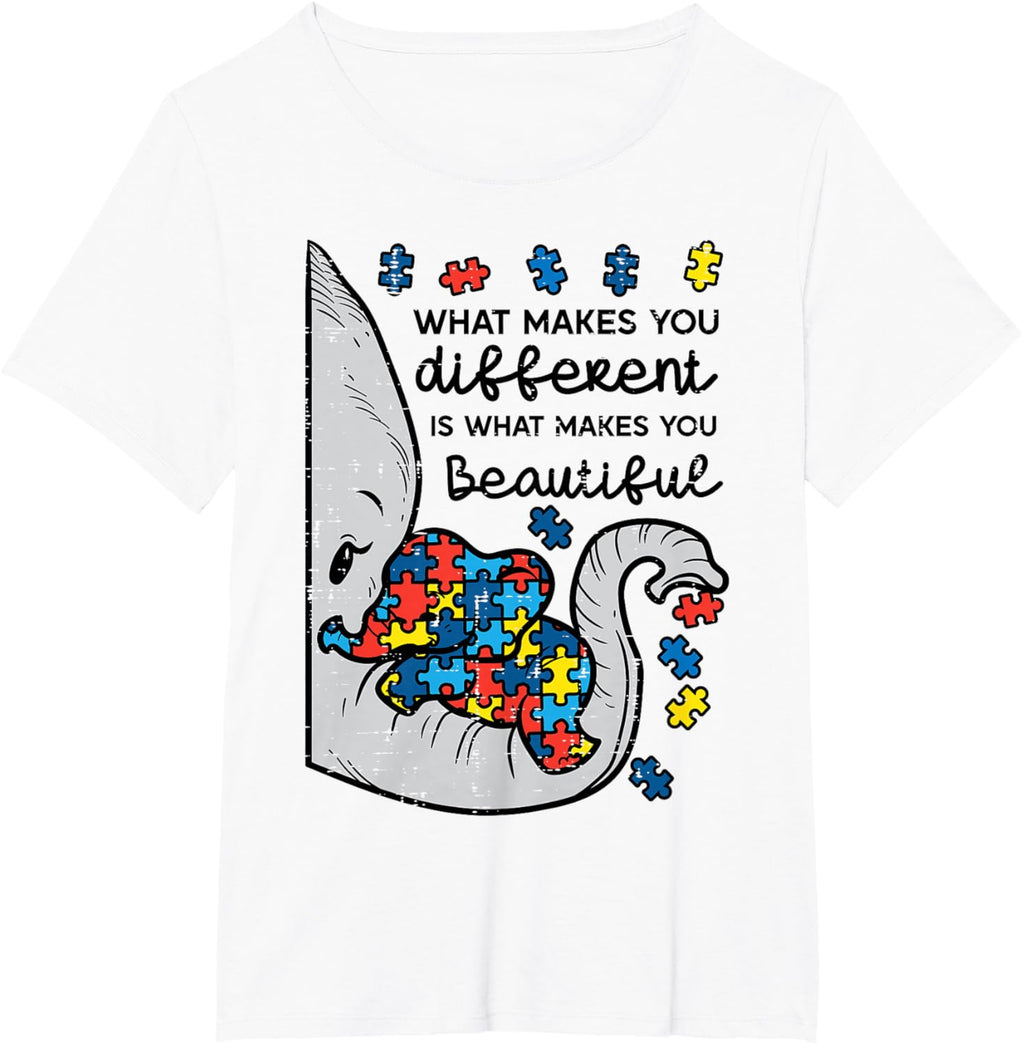 What Makes You Different Beautiful Elephant Autism Awareness