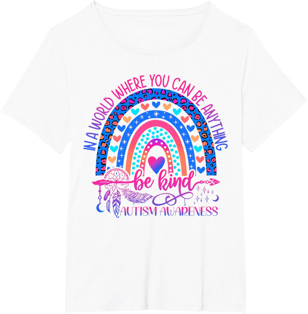 Autism Awareness Be Kind Leopard Rainbow Choose Kindness