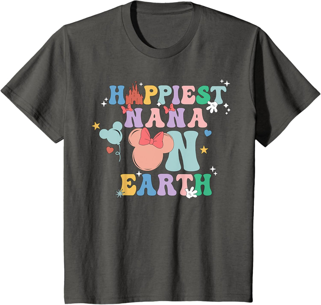 Happiest Nana On Earth Groovy Mom Mother's Day Mother Shirt