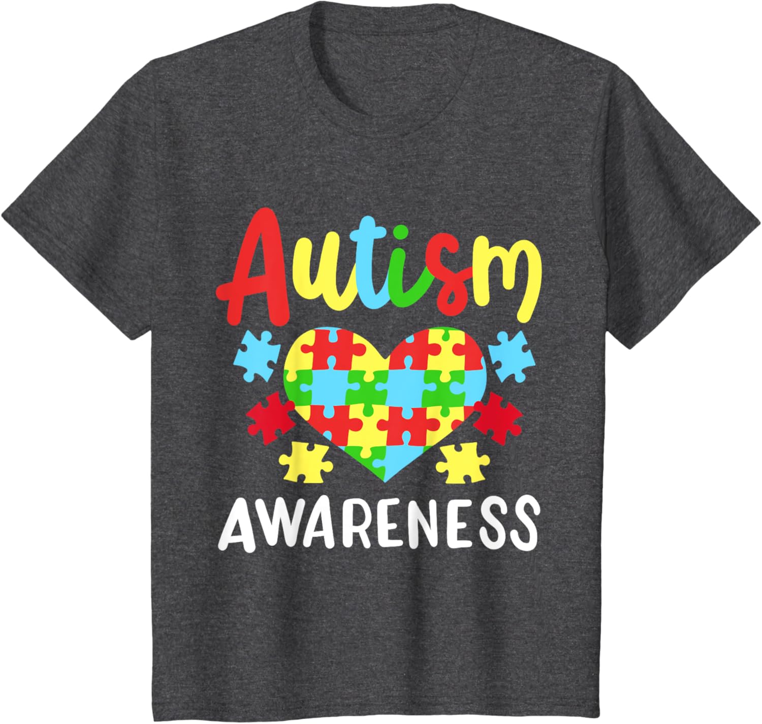 Autism Awareness T-Shirt, Small, Black