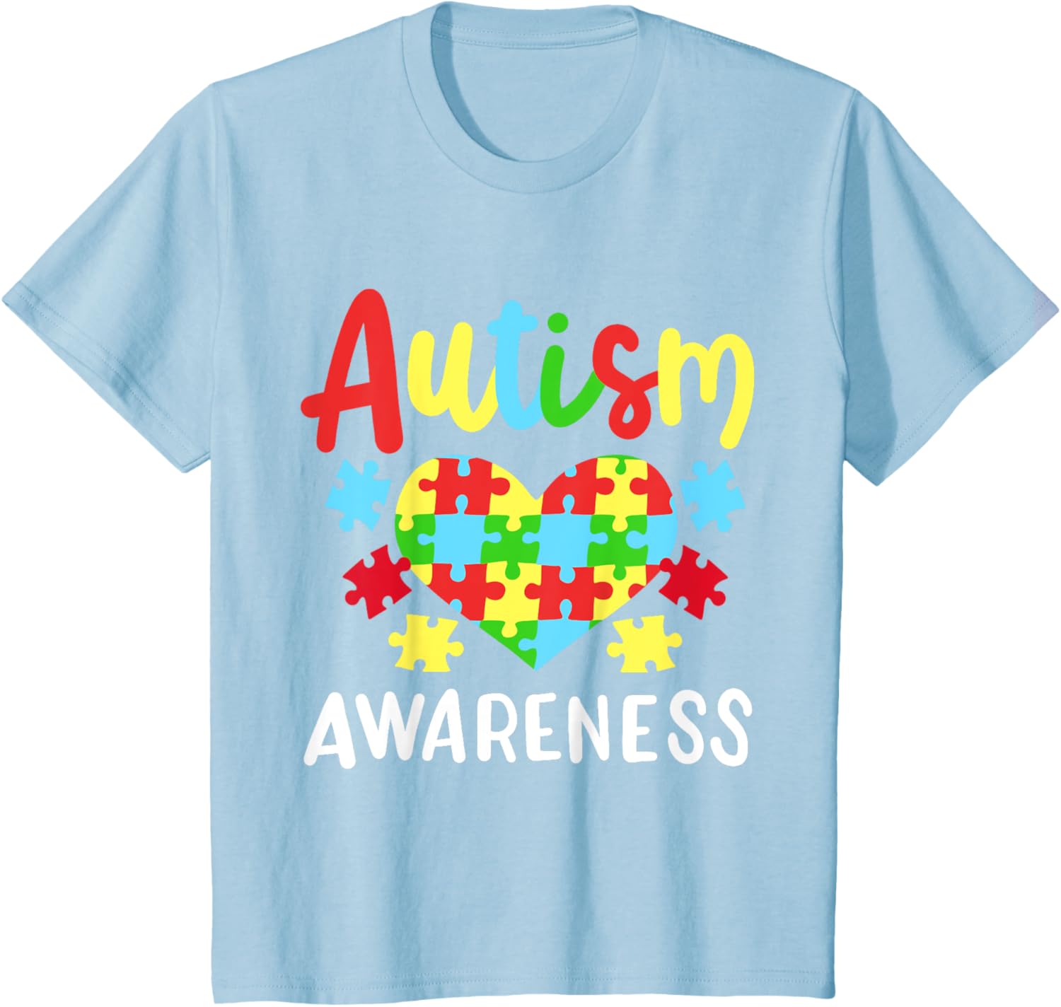 Autism Awareness T-Shirt, Small, Black