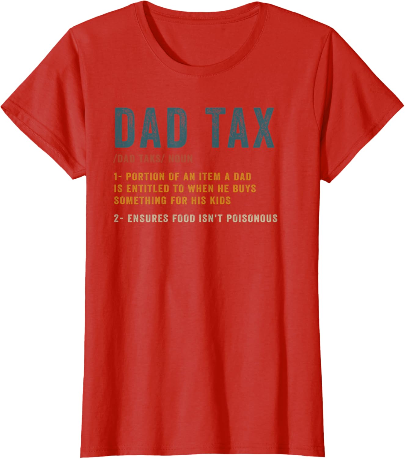 Vintage Dad Tax Definition Men Funny Father's Day