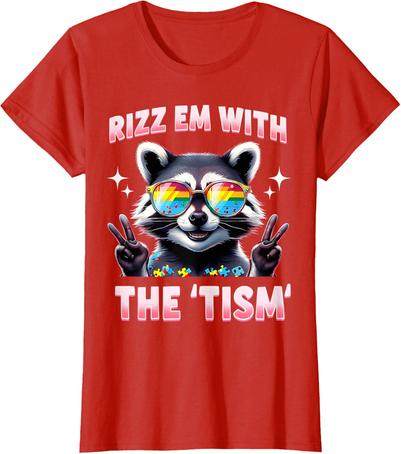 Autism Funny Rizz Em With The Tism Meme Autistic Racoon
