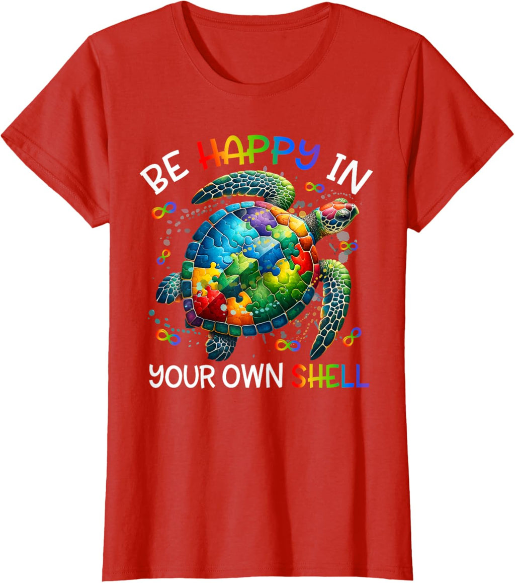 Puzzle Turtle Be Happy In Your Own Shell Autism Awareness