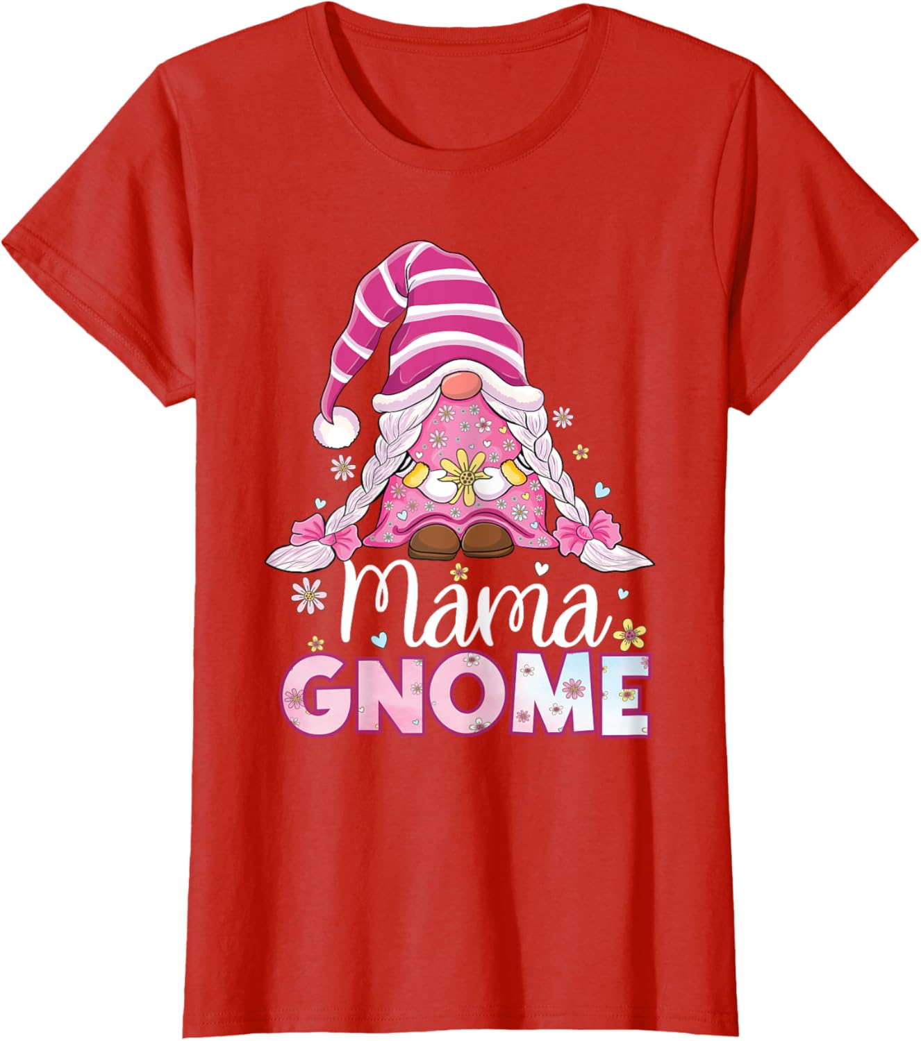 Flower For Mom Gnomies Cute Gnome Mom Happy Mother's Day