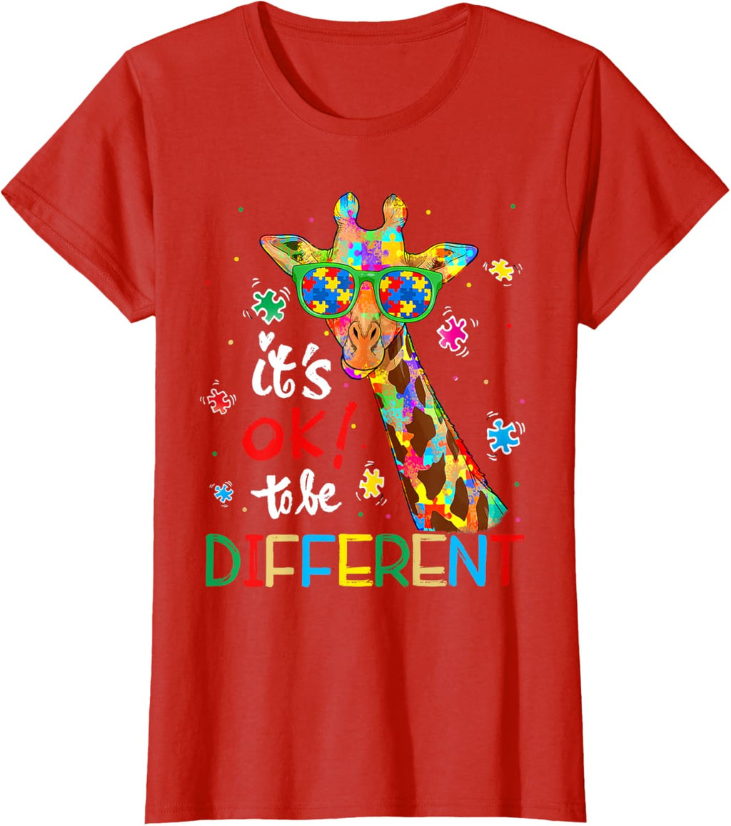Autism Awareness Acceptance Women Kid Its Ok To Be Different