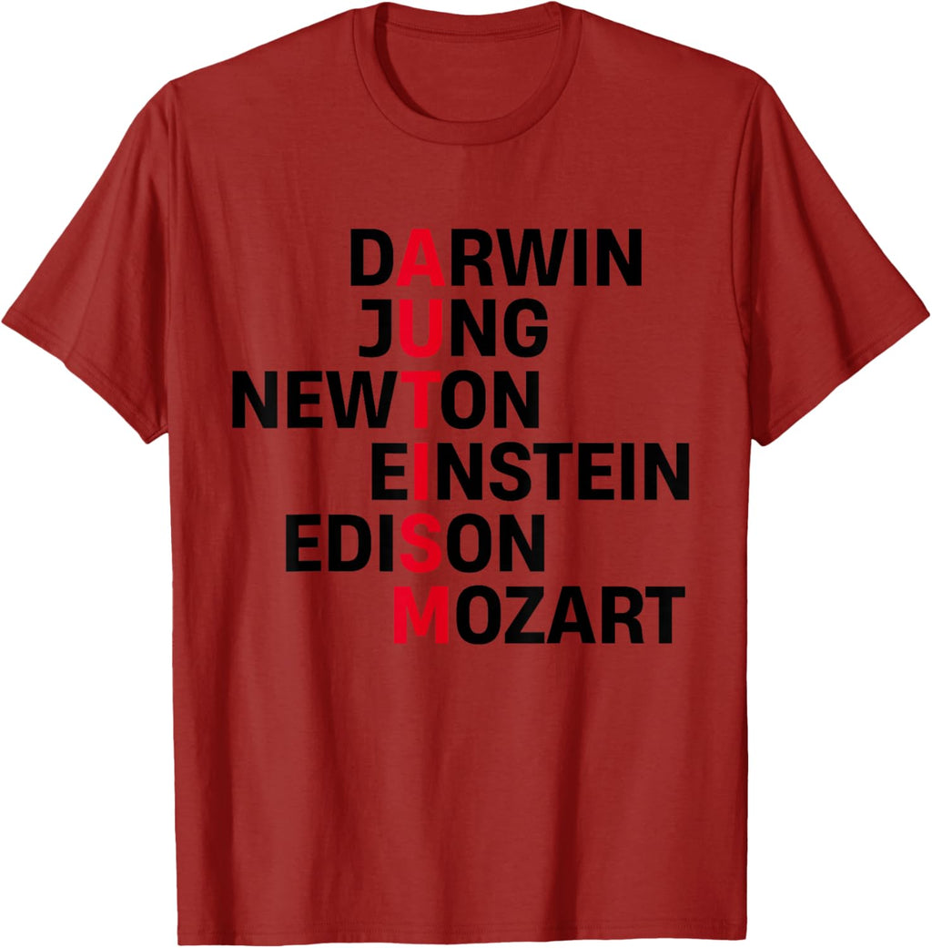 Darwin Jung Newton Einstein Edison Mozart Autism Awareness