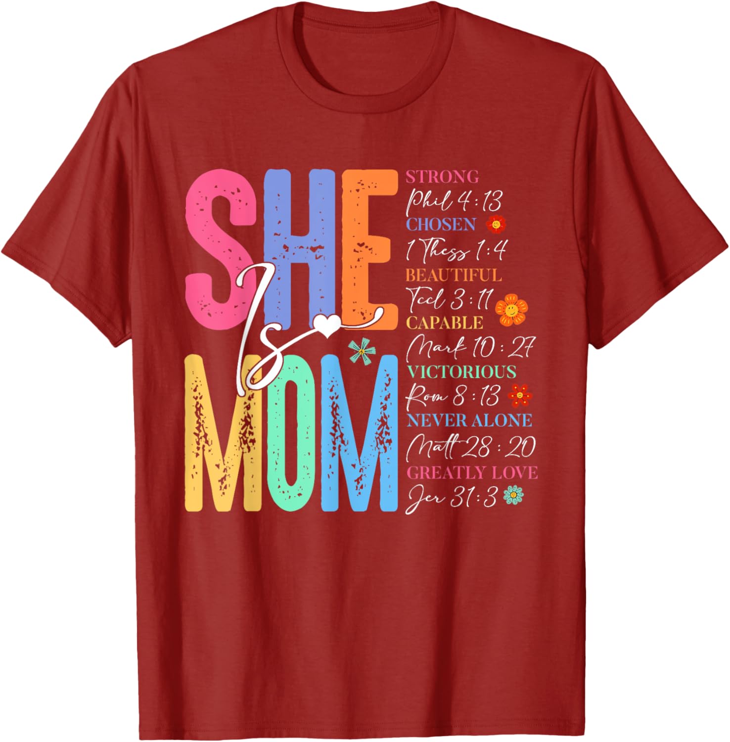 She Is Mom Christian Mother's Day Jesus Mama Religious Women