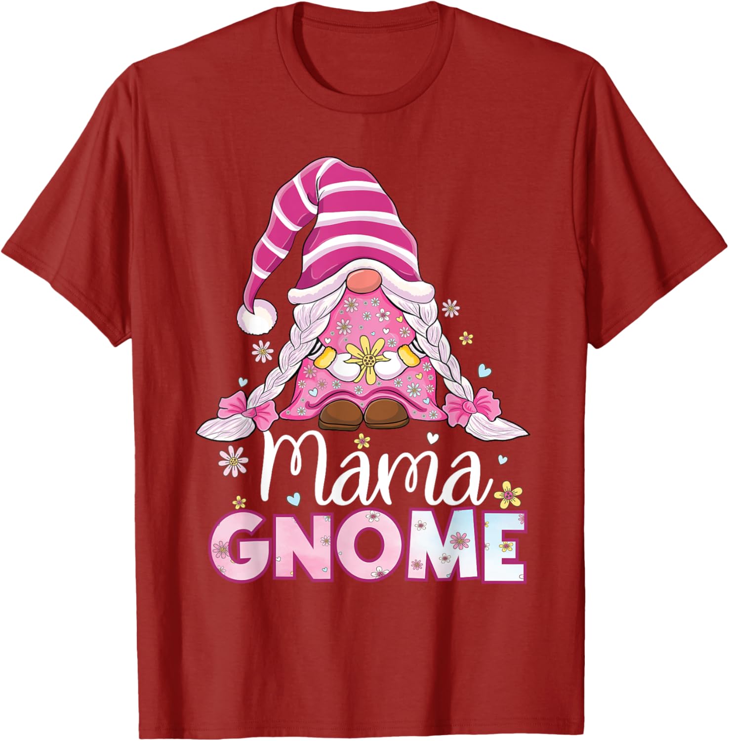 Flower For Mom Gnomies Cute Gnome Mom Happy Mother's Day