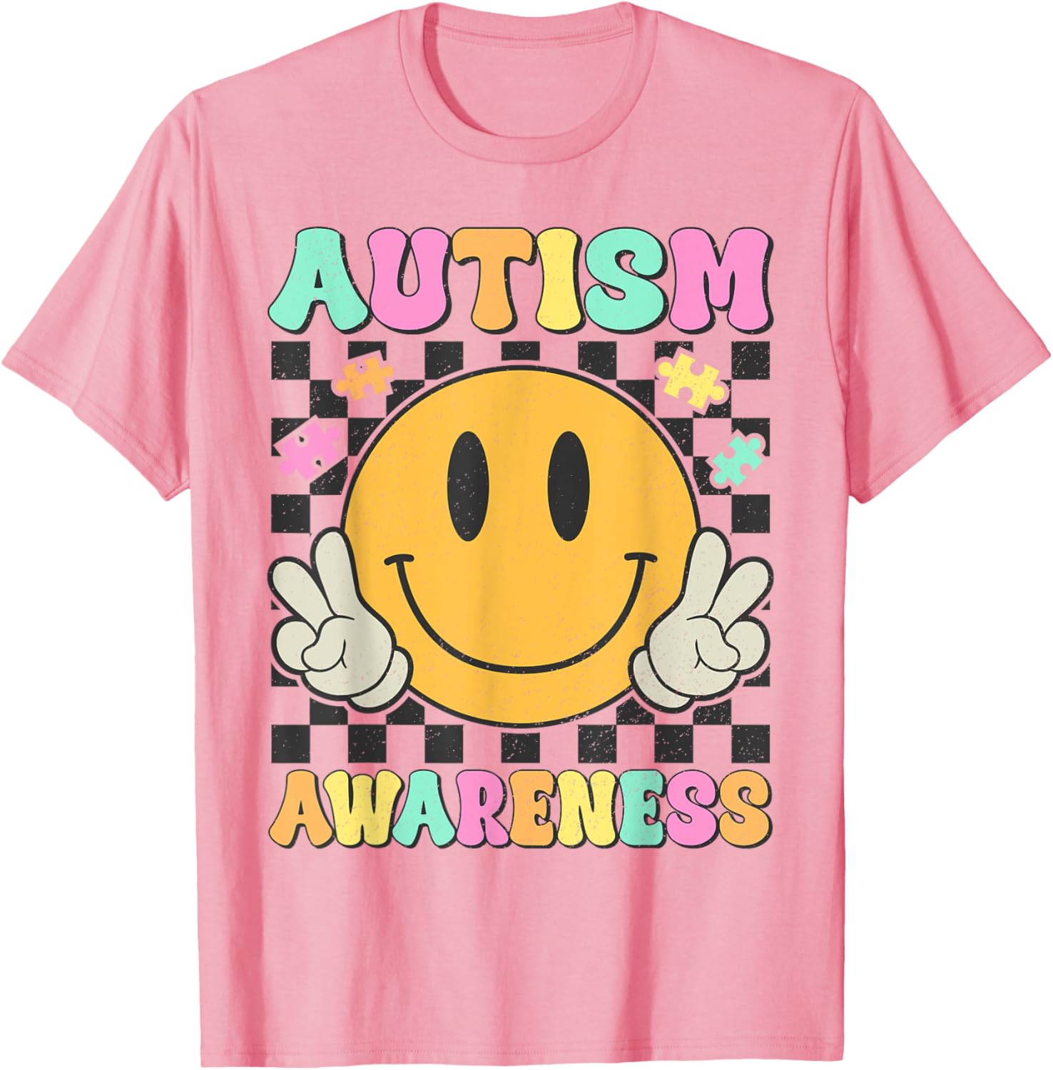 Autism Awareness Kids Men Women Smile Face Autistic Autism