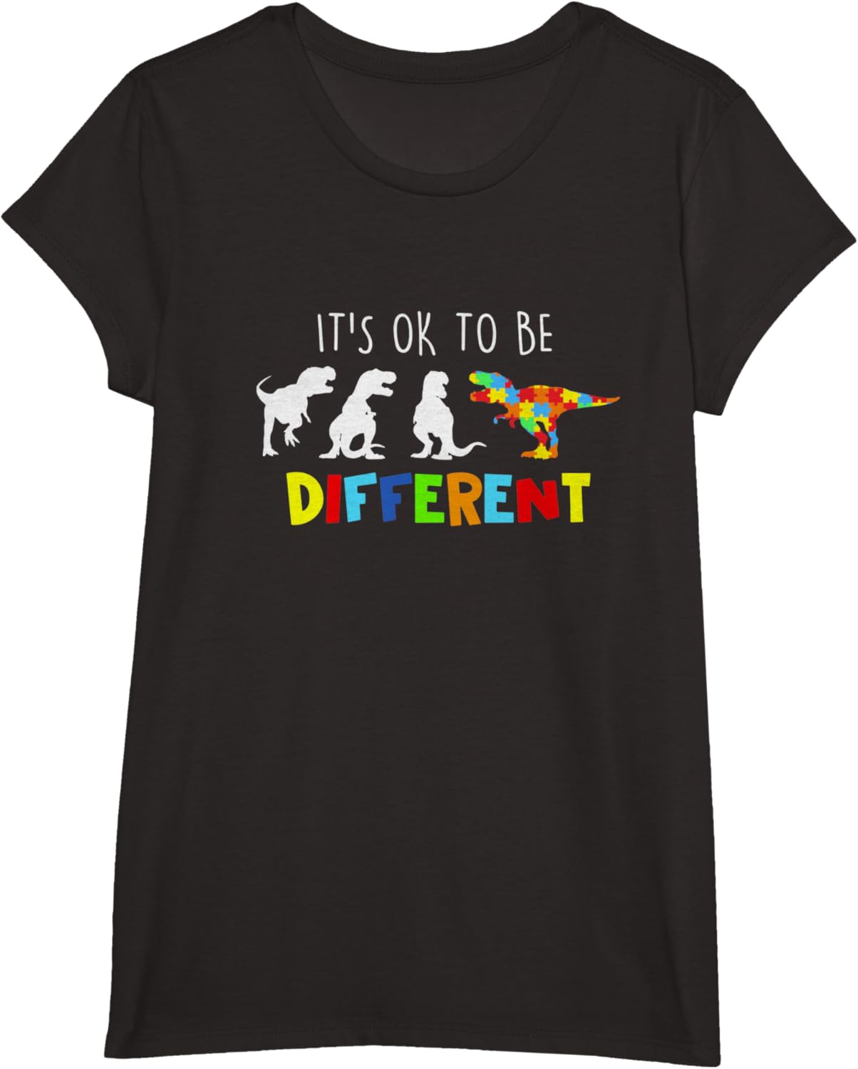 Autism Awareness Dinosaur Kid Boys Its Ok To Be Different