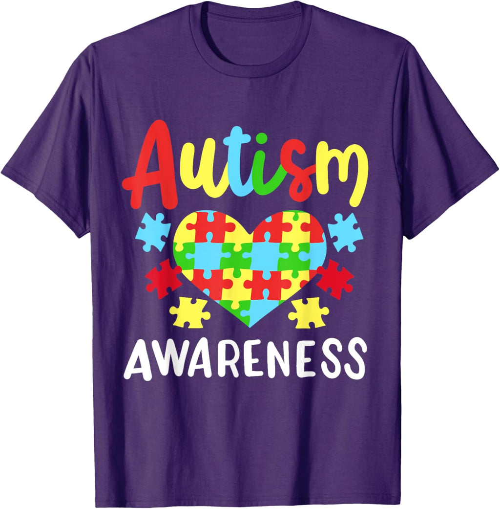 Autism Awareness T-Shirt, Small, Black