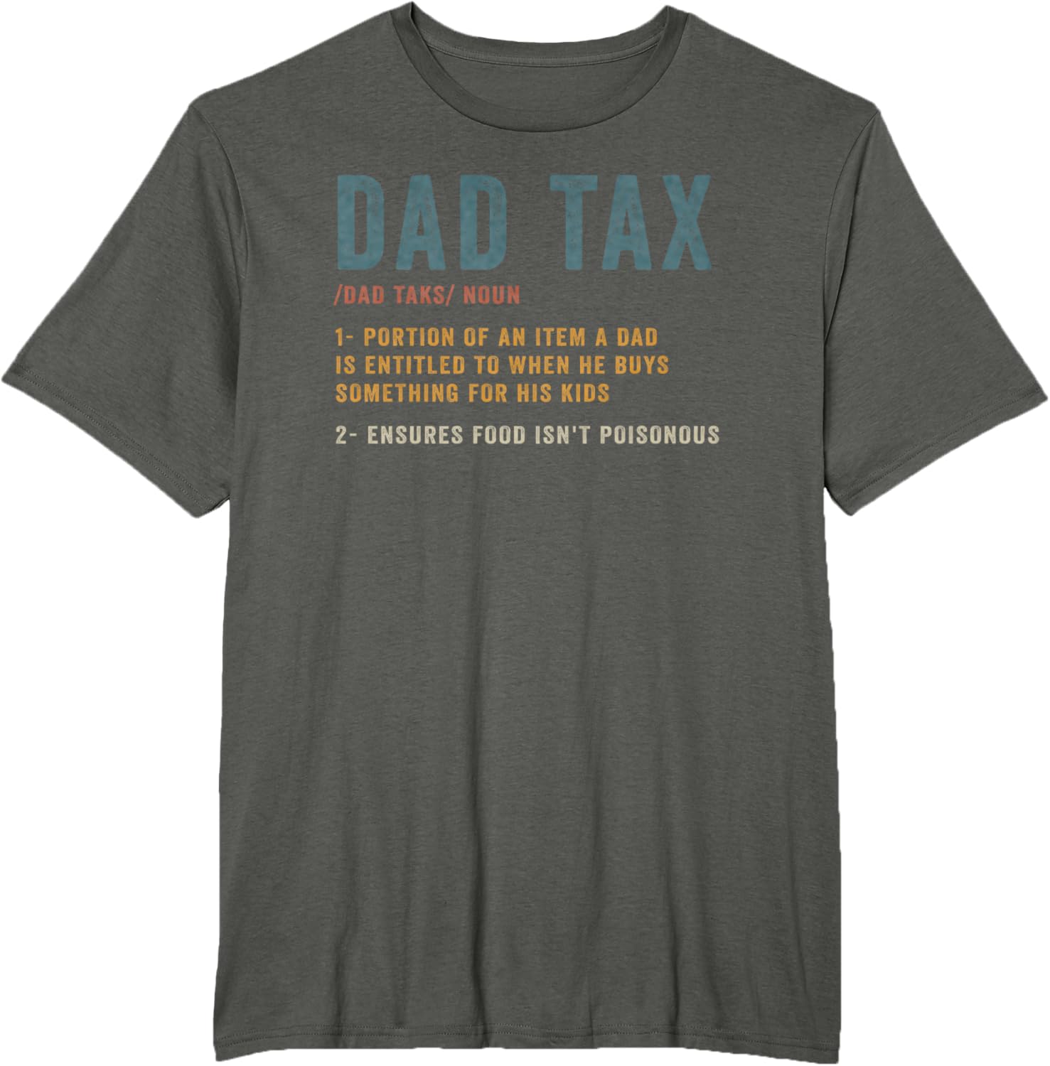 Vintage Dad Tax Definition Men Funny Father's Day