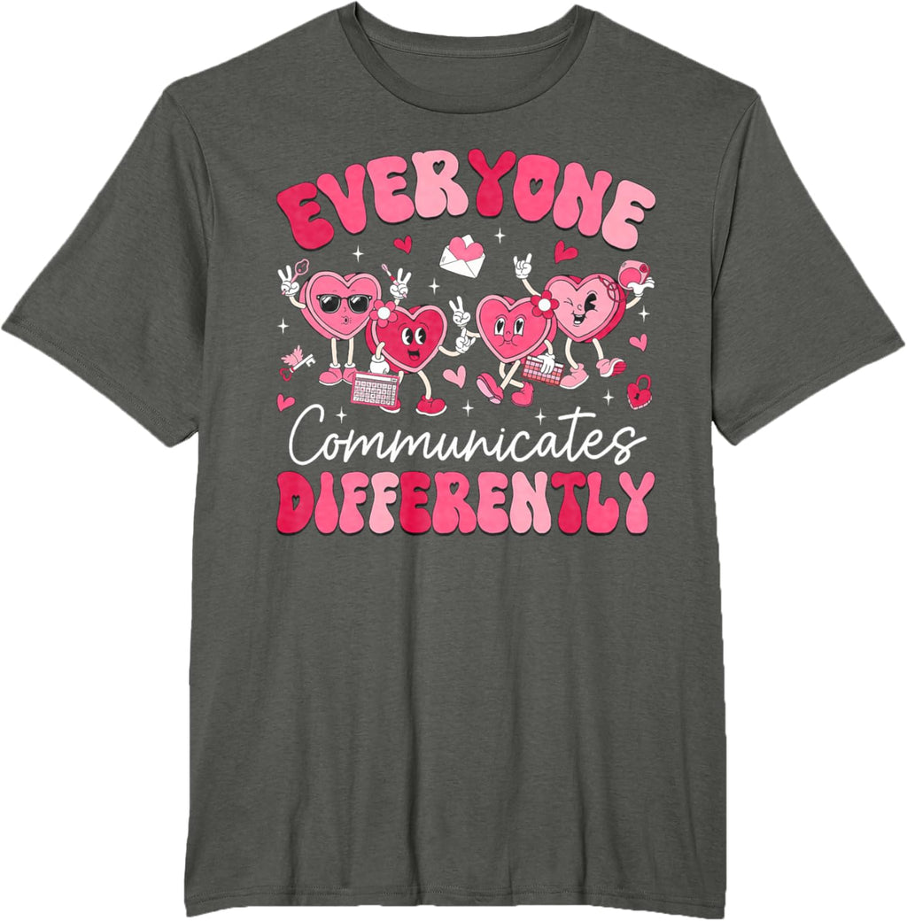 Everyone Communicates Differently Autism Valentines Day