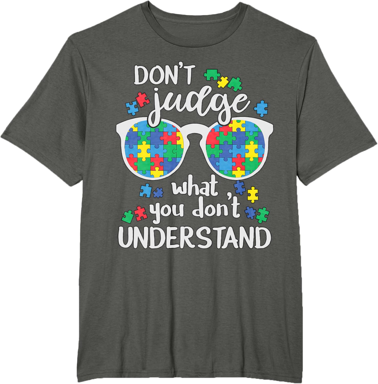 Don't Judge Understand Love Autistic Kids Autism Awareness
