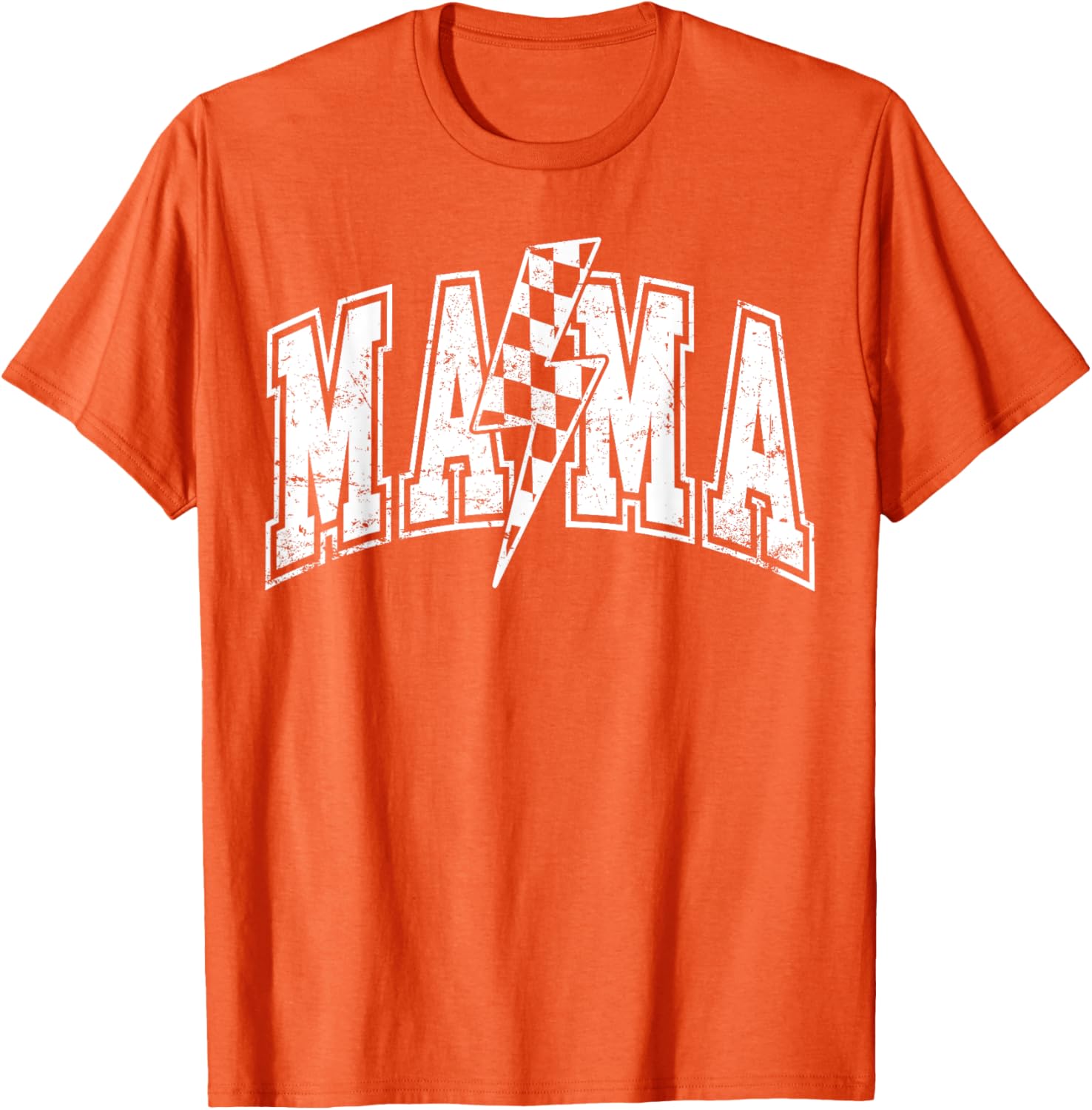 Mama Lightning Bolt Checkered Varsity Mom Women Mother's Day Mother Shirt