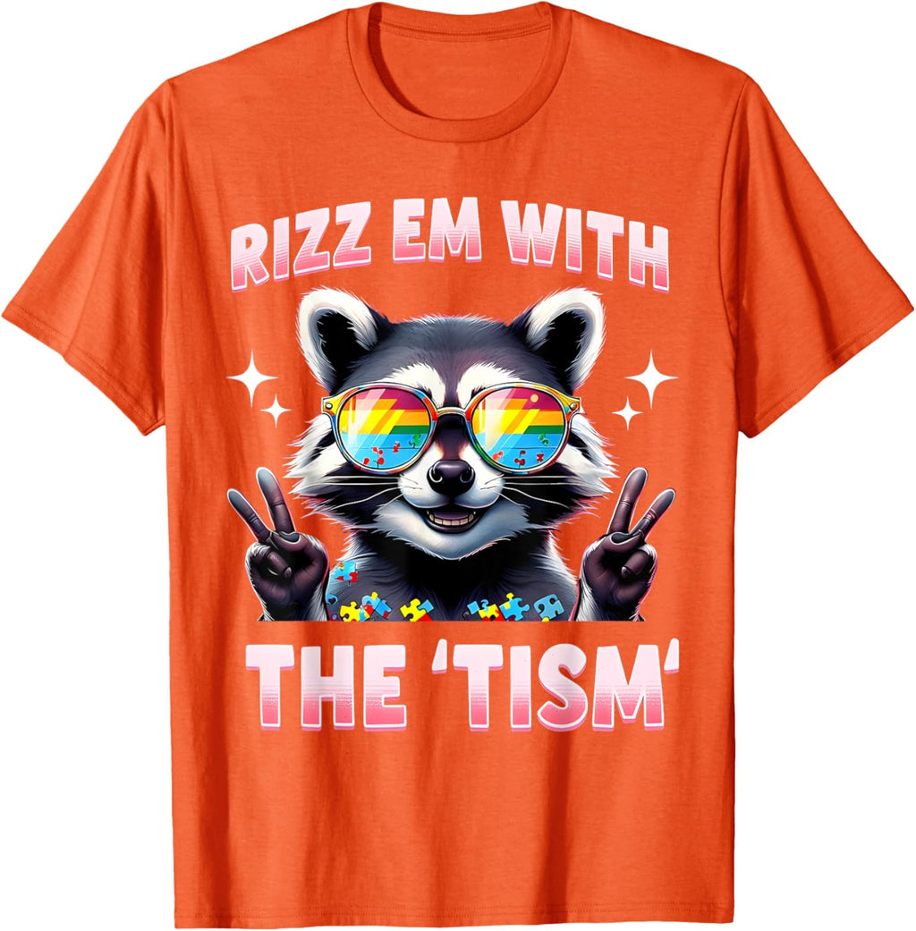 Autism Funny Rizz Em With The Tism Meme Autistic Racoon