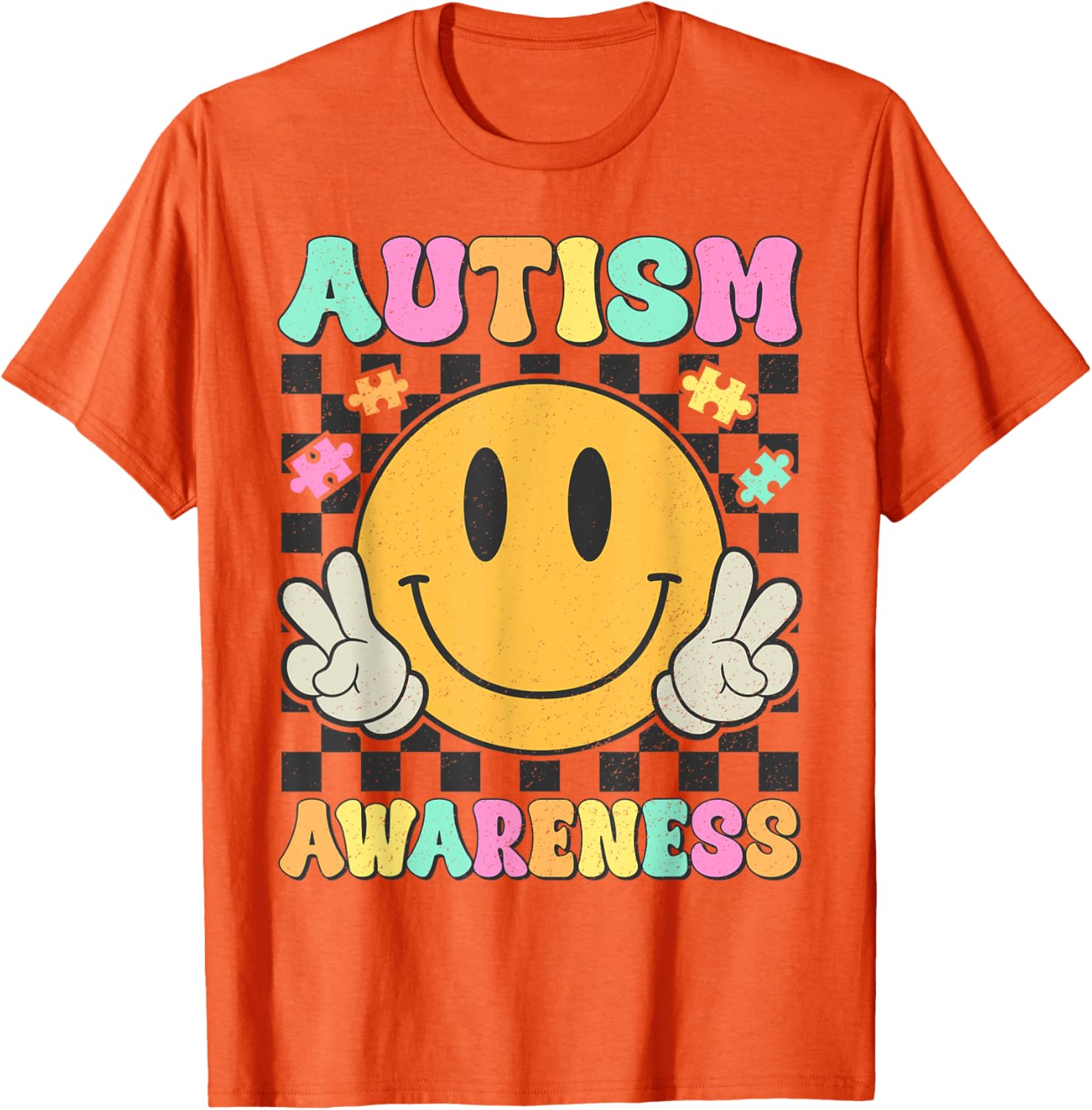 Autism Awareness Kids Men Women Smile Face Autistic Autism