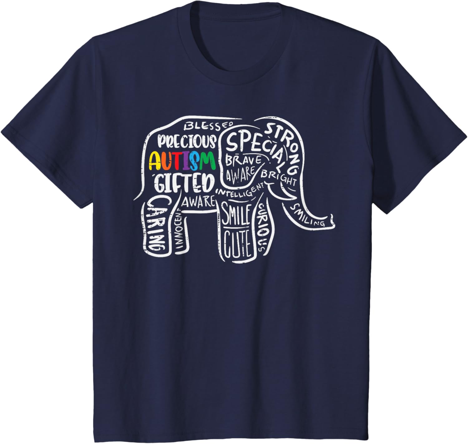 Autism Awareness Elephant Acceptance Autistic Men Women Kids