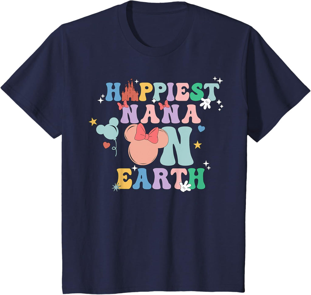 Happiest Nana On Earth Groovy Mom Mother's Day Mother Shirt