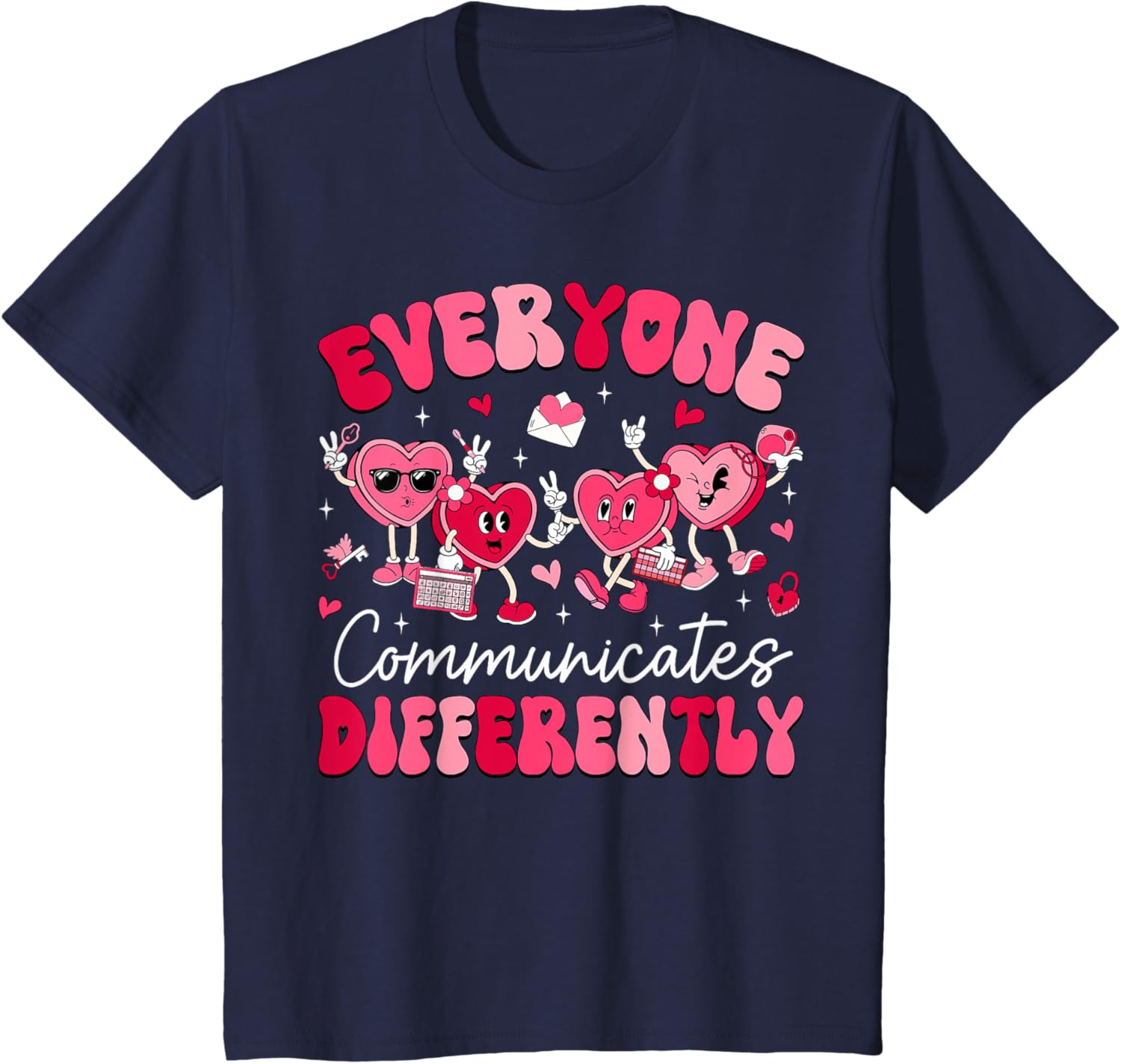 Everyone Communicates Differently Autism Valentines Day