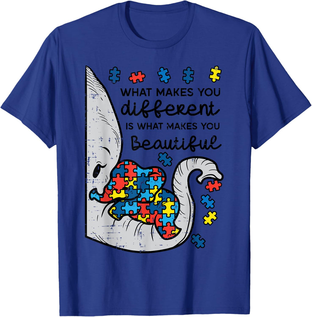 What Makes You Different Beautiful Elephant Autism Awareness