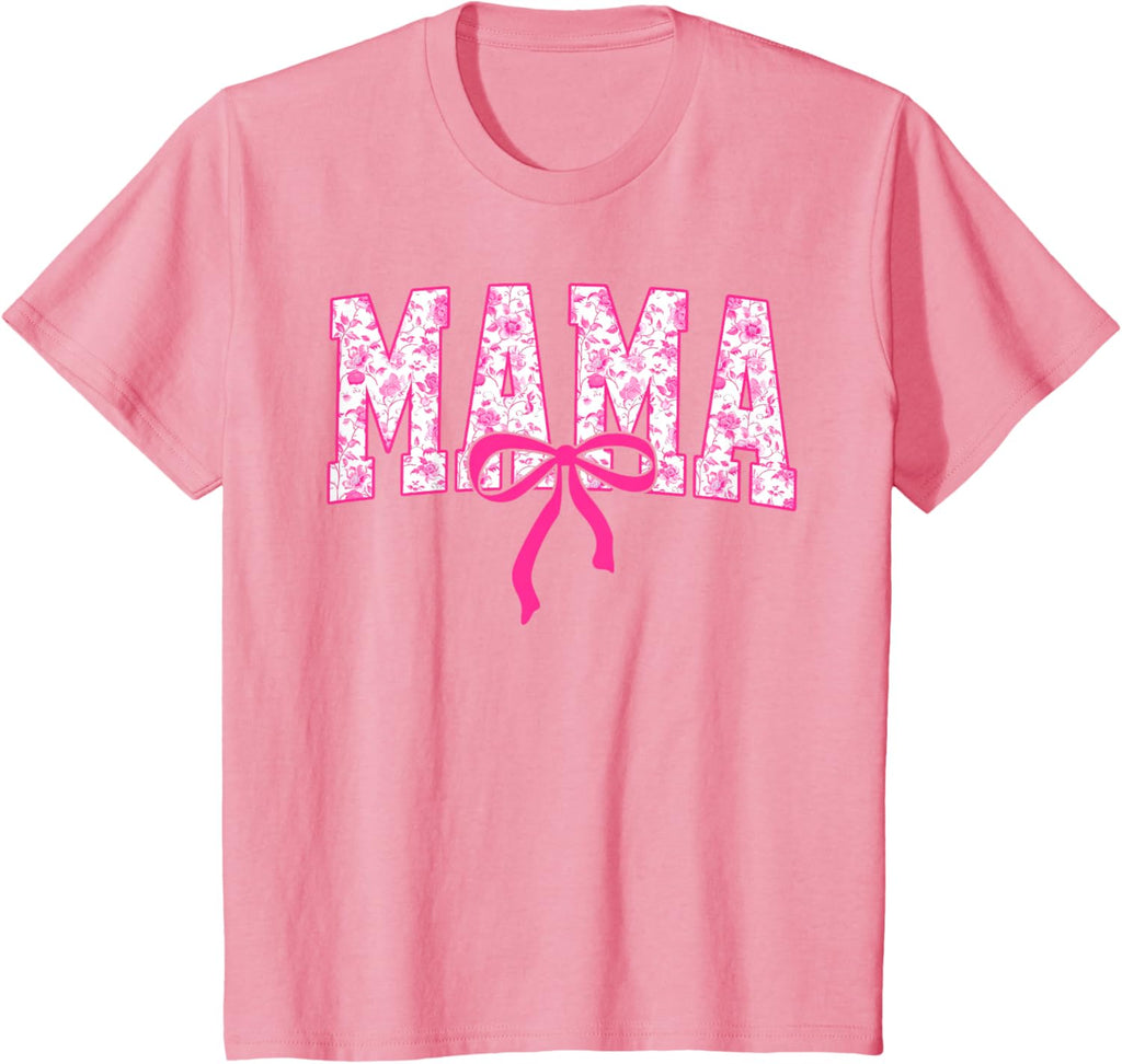 Coquette Pink Chinoiserie Mama Floral Bow Mom Mothers Day