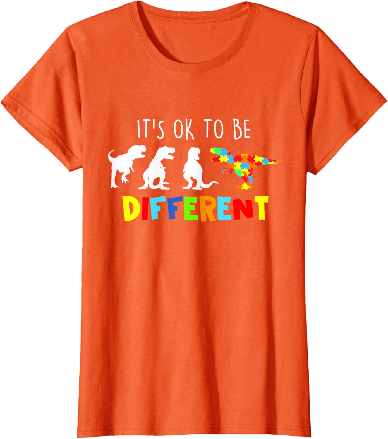 Autism Awareness Dinosaur Kid Boys Its Ok To Be Different
