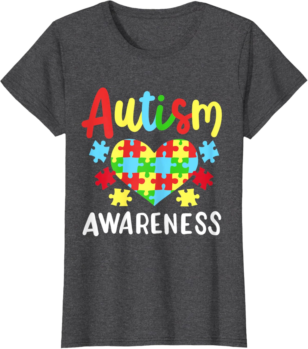 Autism Awareness T-Shirt, Small, Black
