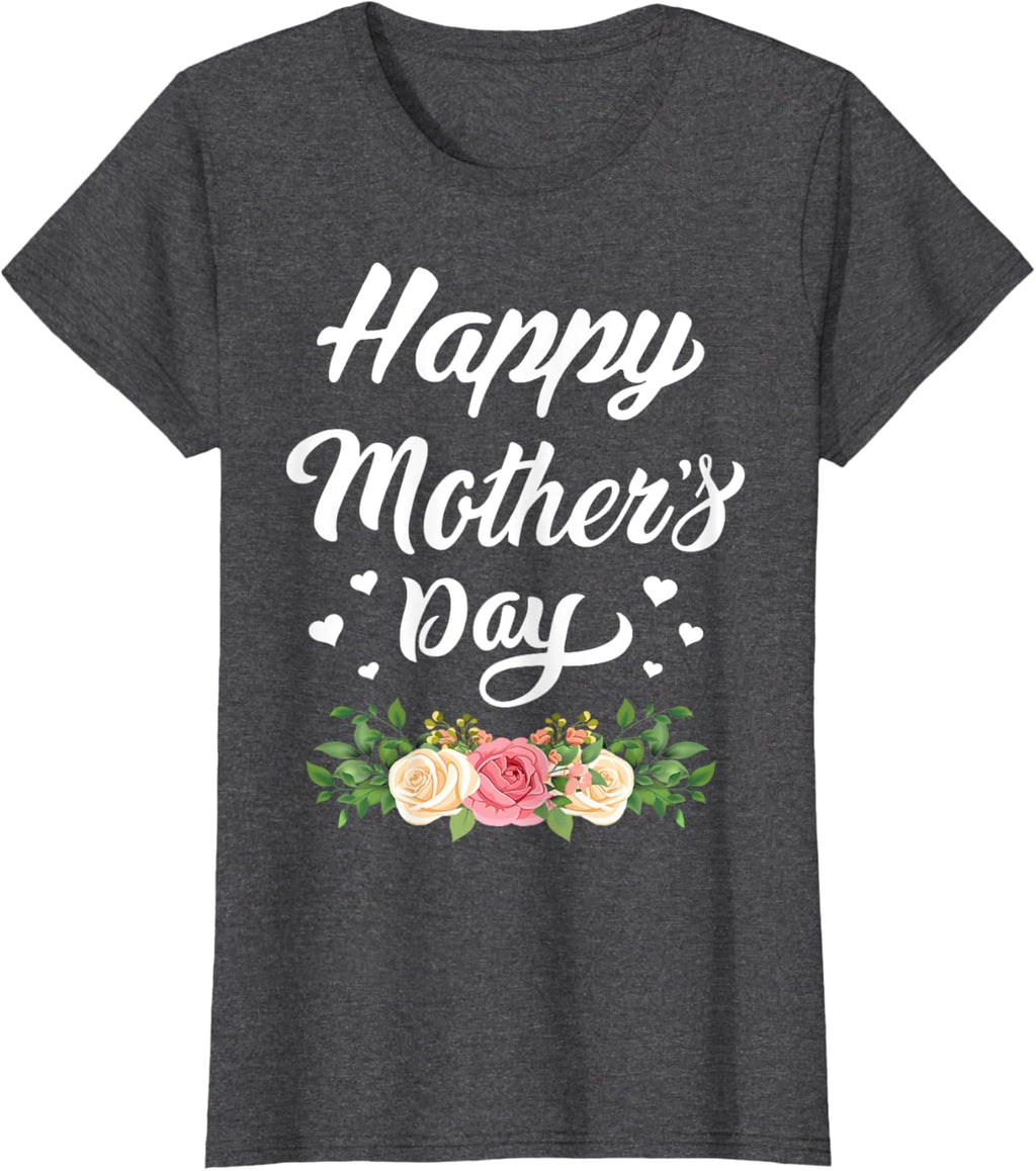 Happy Mother's Day 2024 Tshirt for Women Mom Grandma Mother Shirt