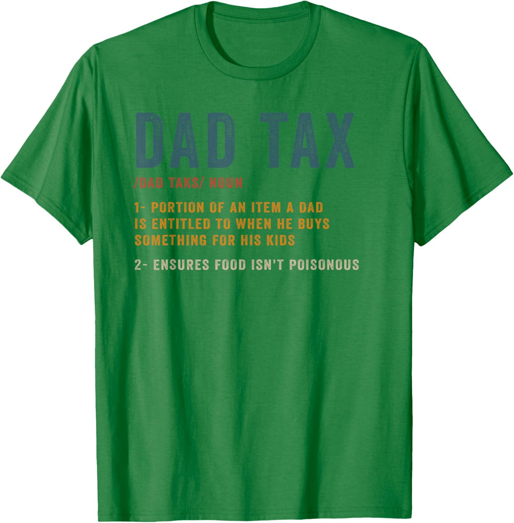 Vintage Dad Tax Definition Men Funny Father's Day