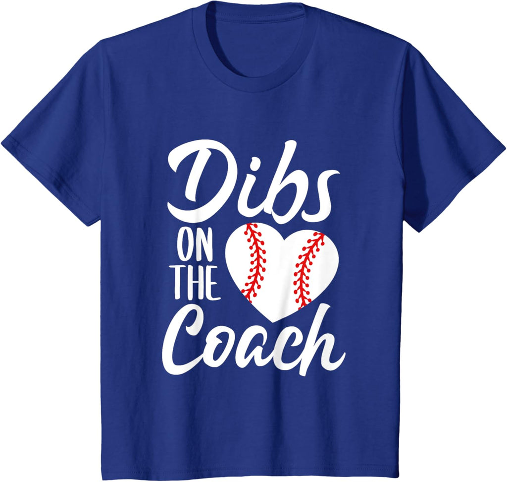 Dibs On The Coach Funny Baseball Heart Cute Mother's Day