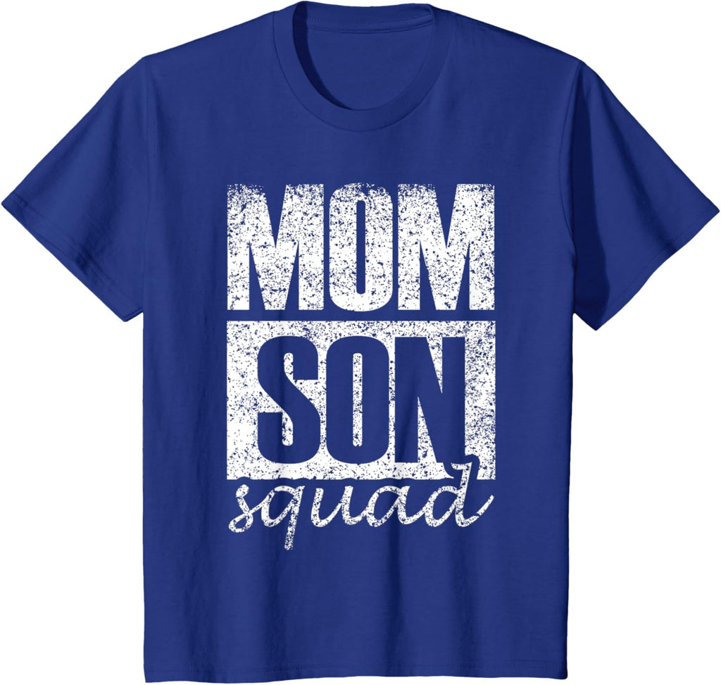 Mama Mom Son Mothers Day Love Mama Mommy Son Squad Mother's Day Matching Mom Sons Mother Son T-Shirt, Small, Black