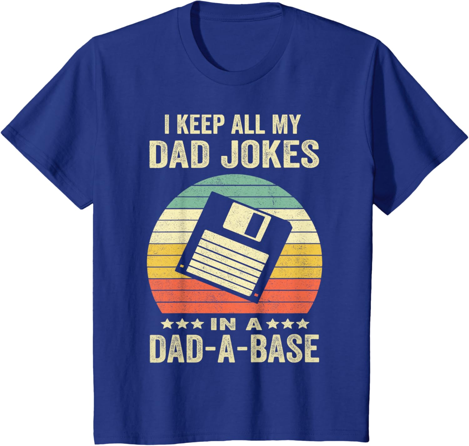 Mens Funny dad jokes in dad-a-base vintage for father's day